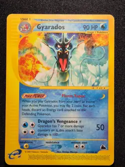 Pokemon Card Gyarados 11/144 Skyridge Rare Non-Holo WOTC Vintage LP 2003 - Image 2