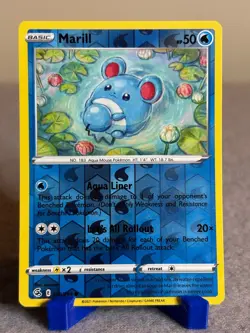 Marill 058/264 Common Fusion Strike Pokemon Reverse Holo Near Mint - Image 1