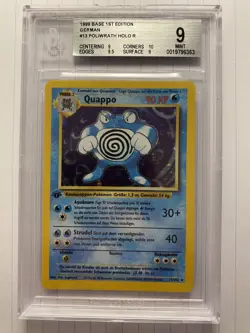 Pokemon Quappo Holo 1. Edition Base Set German BGS 9 Mint Strong Subgrades PSA - Image 2