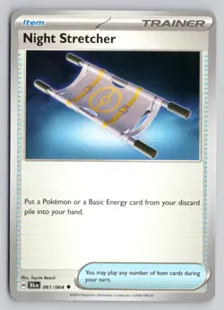 NIGHT STRETCHER 061/064 UNCOMMON SHROUDED FABLE POKEMON NM - Image 1