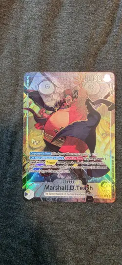One Piece Marshall.D.Teach (080) Alt Art OP16-080 The Time of Battle Foil C - Image 1
