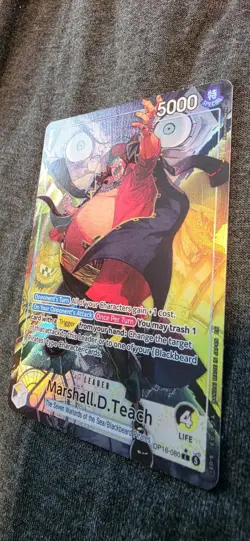 One Piece Marshall.D.Teach (080) Alt Art OP16-080 The Time of Battle Foil C - Image 4
