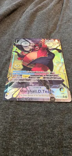 One Piece Marshall.D.Teach (080) Alt Art OP16-080 The Time of Battle Foil C - Image 5