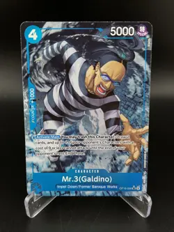 Mr.3 Galdino Alternate Art OP16-056 The Time of Battle One Piece Foil NM - Image 1