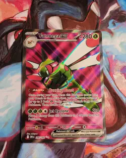 Yanmega ex 206/182 Pokemon Card Destined Rivals Full Art Ultra Rare - Image 1