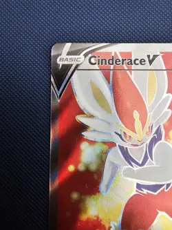 Pokemon TCG Cinderace V (Full Art) 178/192 Rebel Clash Ultra Rare Near Mint NM - Image 3