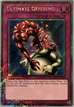 YuGiOh! Ultimate Offering RA03-EN088 Platinum Secret Rare 1st Edition - Image 1