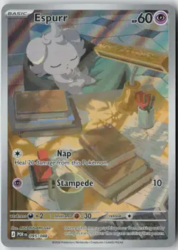 Espurr 095/088 Holo Illustration Rare Perfect Order Pokemon Near Mint - Image 1