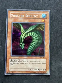 Yu-Gi-Oh! TCG Sinister Serpent SDD-002 Stairway to the Destined Secret Rare Card - Image 1