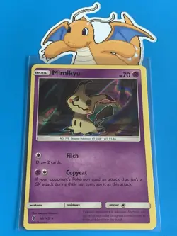 Pokemon TCG Mimikyu Guardians Rising 58/145 Holo Holo Rare - Image 1