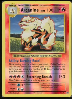 Arcanine 18/108 Rare Evolutions Pokemon Reverse Holo Near Mint - Image 1