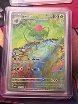 ☆ Pokemon TCG Ivysaur 167/165 SV 151 Illustration Rare Holo English 2023 ☆ - Image 1