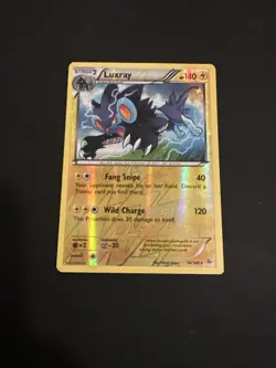 Luxray Reverse Holo Rare Pokemon Card - Flashfire 34/106 - Image 1