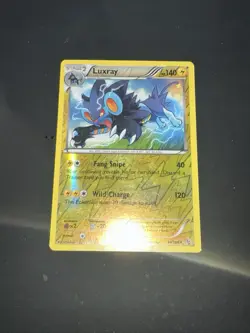 Luxray Reverse Holo Rare Pokemon Card - Flashfire 34/106 - Image 2