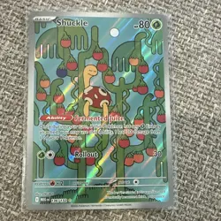 Pokemon TCG Shuckle 136/132 ME01 Mega Evolution Holo Rare Basic 80 HP EN Okubo - Image 1