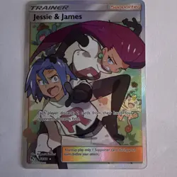 Pokemon Company Jessie & James 68/68 Hidden Fates Ultra Rare Full Art Holo EN - Image 1
