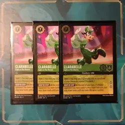 3x💃🏼🐮 Clarabelle - Light On Her Hooves 👠💄 3 NonFoil Lorcana TCG Cards - Image 1