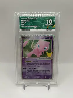 Pokemon Tcg Mew Ex Celebrations Holo Classic Collection 88/92 PERFECT SUB GRADES - Image 1
