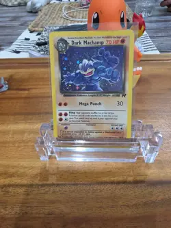 Pokemon Dark Machamp Holo Rare TCG Card 10/82 Unlimited - Image 1
