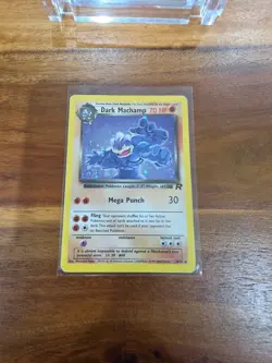Pokemon Dark Machamp Holo Rare TCG Card 10/82 Unlimited - Image 5