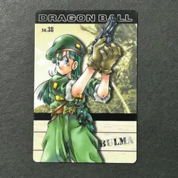 S6960 Bulma No.38 Japanese Dragon Ball Vintage Gummy Card 2004 Gumica M23 - Image 1