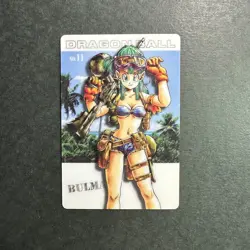 M3017 Bulma No.11 Japanese Dragon Ball Vintage Gummy Card 2003 Bandai J30 - Image 1