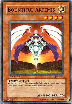 Bountiful Artemis EOJ-EN020 Yu-Gi-Oh! Card Light Play 1st Edition - Image 1