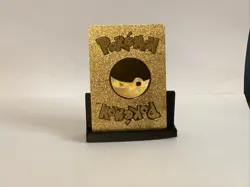 Eevee V HP190 Collect Blackstar Promo Gold Foil Fan Art Display Card - Image 2
