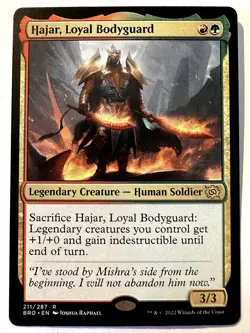Hajar, Loyal Bodyguard Normal R The Brothers' War 211 NM - Image 1