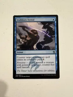 Stubborn Denial (Khans of Tarkir) - Near Mint (NM) - Magic the Gathering - MTG - Image 1