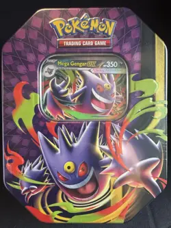 Pokemon TCG: Mega Moonlit Tin Mega Gengar Ex - Image 1
