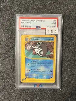 Pokemon TCG PSA 9 Poliwhirl Skyridge 88/144 2003 Regular Common ENG - Image 1