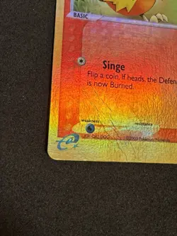 Torchic 74/109 EX Ruby & Sapphire Pokemon Card Reverse Holo Foil Rare - Image 2