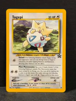 Pokemon TOGEPI #30 PROMO Black Star WOTC Regular Playing Card TCG - Image 1