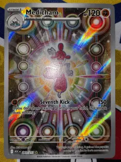 POKEMON CO. MEDICHAM SV STELLAR CROWN 241/217 ILLUS RARE HOLO ENG ST1 HP120 - Image 4