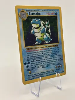 Pokemon Blastoise Holo Rare Shadowless Base Set 2/102 WOTC Vintage - Image 2
