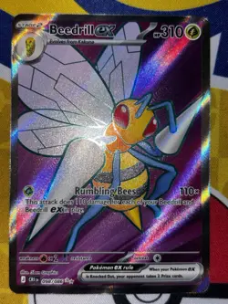 POKEMON CO. BEEDRILL EX CRIMSON INVASION 098/086 SECRET RARE HOLO ENG ST2 HP310 - Image 3