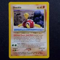 Shuckle 51/64 Yuka Morii Unlimited Common Neo Revelation Pokemon Damaged - Image 1