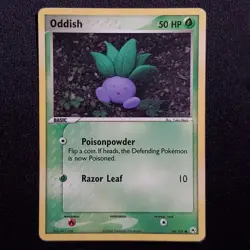 Oddish 68/101 Yuka Morii Common Hidden Legends Pokemon Heavily Played - Image 1