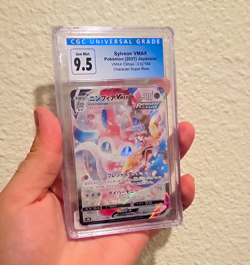 Pokemon CGC 9.5 Sylveon VMAX 232/184 S8b VMAX Climax Holo CSR 2021 - Image 1