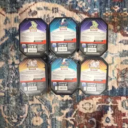 Pokemon TCG Triple Whammy Tin Lot (6) Sealed English Promo 2024 - Image 2