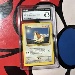 1999 Pokemon Pidgey Trainer Deck B Prototype | CGC 6.5 Psa - Image 1