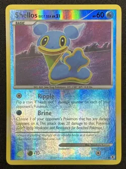 Shellos East Sea 79/111 Reverse Holo Rising Rivals Pokemon Card - Image 1
