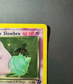 Pokemon Dark Slowbro 12/82 2000 Team Rocket Unlimited Holo Rare HP - Image 3