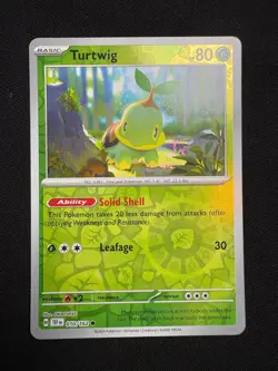 Turtwig 010/162 Reverse Holo LP-NM - Pokemon TCG S&V Temporal Forces TEF - Image 1