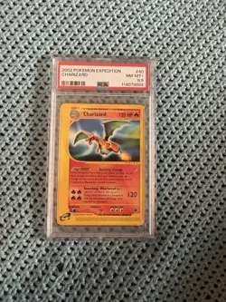 Pokemon TCG Charizard 40/165 EXPEDITION NON HOLO PSA 8.5 NM - Image 1
