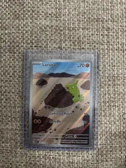 Pokemon Card TCG - Larvitar 203/197 Illustration Rare Obsidian Flames Near Mint - Image 1