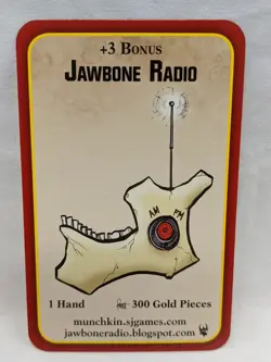 Munchkin Apocalypse Jawbone Radio Promo Card - Image 1