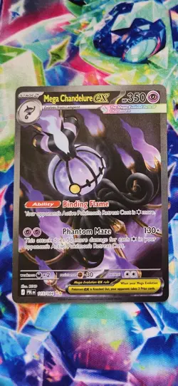 English Pokemon TCG Mega Chandelure ex Pitch Black SIR 115/084 NM - Image 1