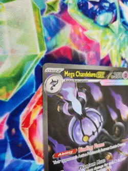 English Pokemon TCG Mega Chandelure ex Pitch Black SIR 115/084 NM - Image 4